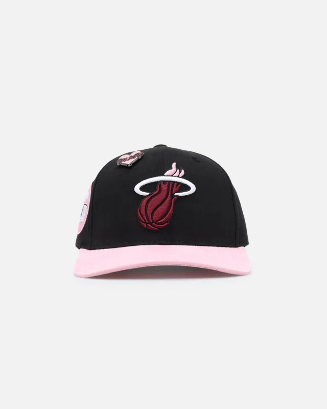 Mitchell & Ness Miami Heat 'Love & Devotion' Snapback Black/Pink made by Culture Kings