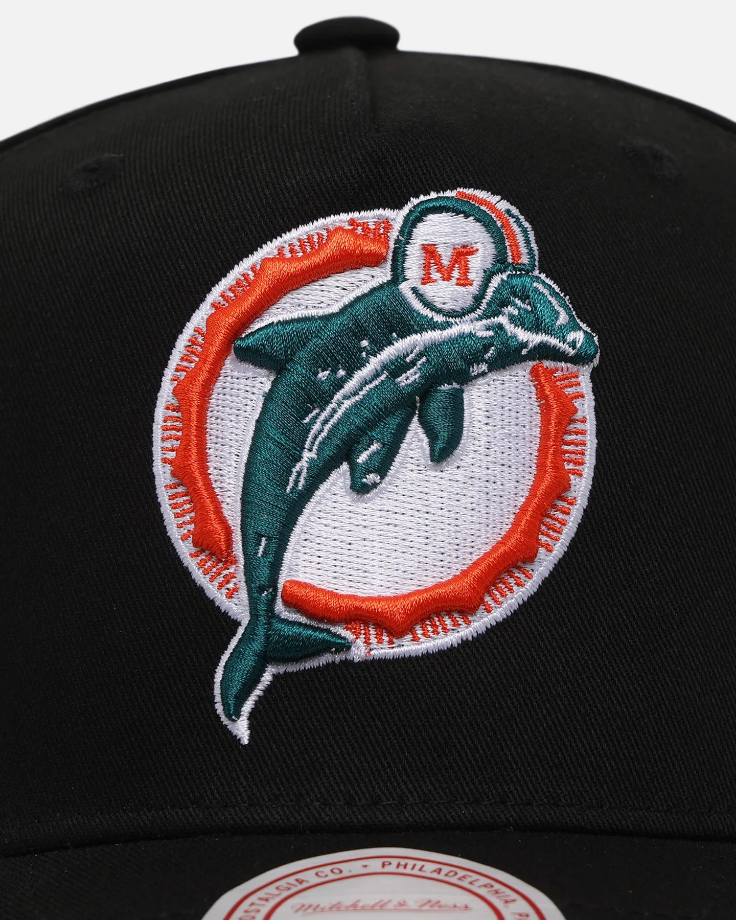Mitchell & Ness Miami Dolphins Team Colour Logo MVP Snapback Black sold by Culture Kings product image thumbnail 5