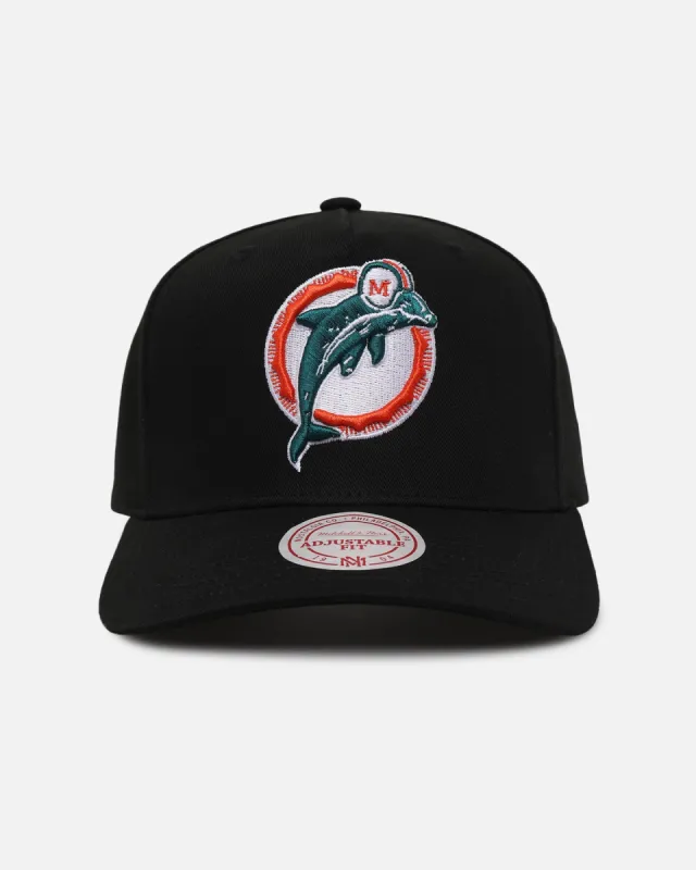 Mitchell & Ness Miami Dolphins Team Colour Logo MVP Snapback Black sold by Culture Kings