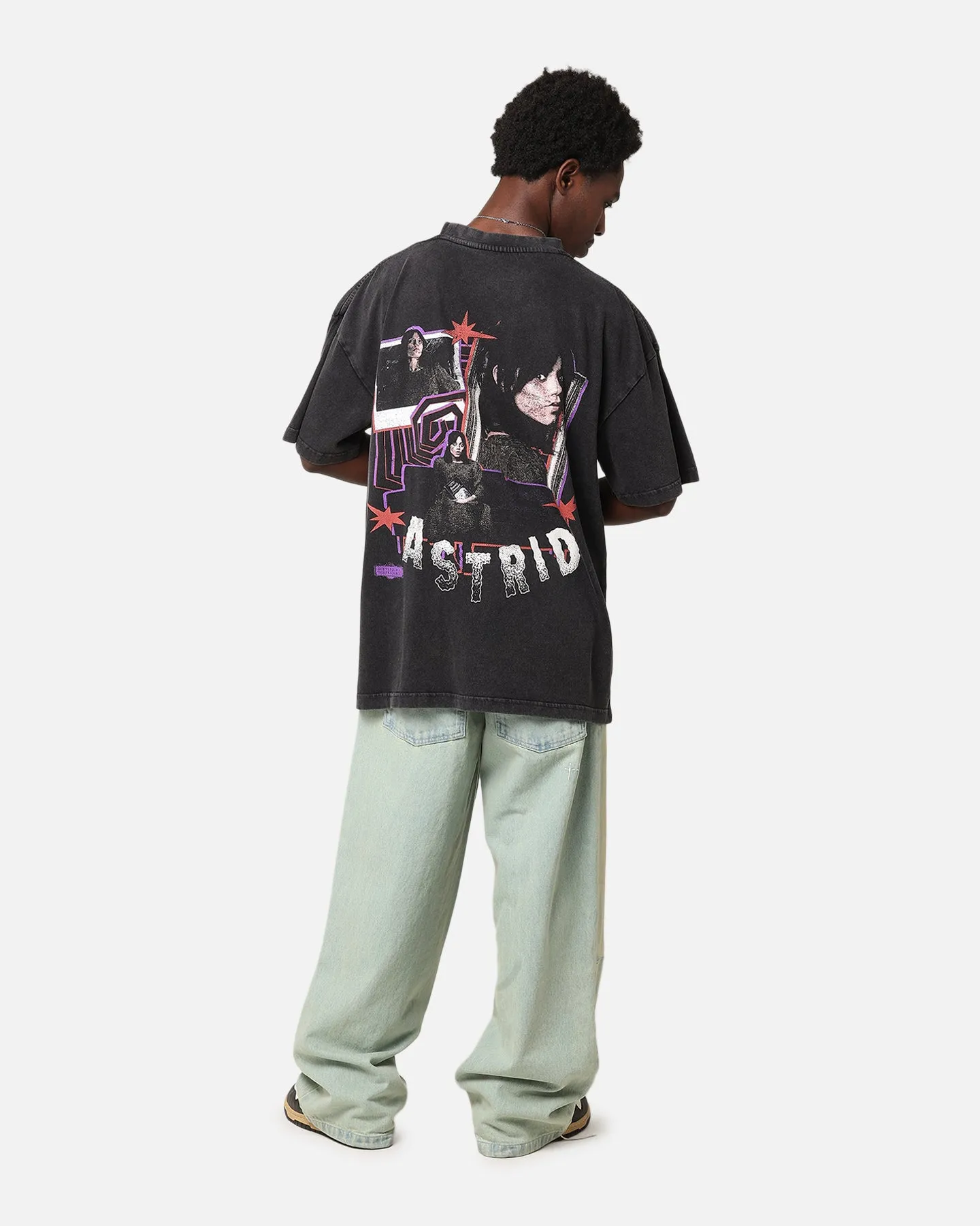 Goat Crew X Beetlejuice Astrid Vintage T-Shirt Black Acidwash sold by Culture Kings product image thumbnail 3