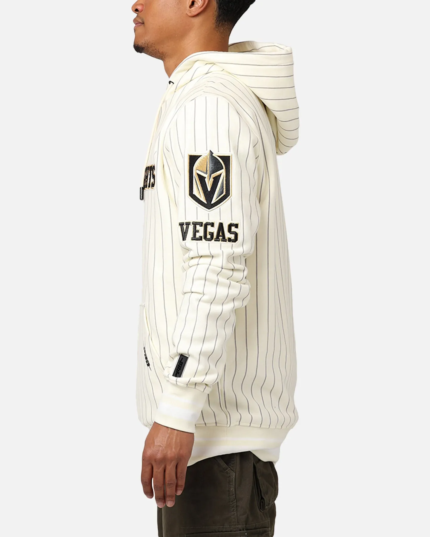 Pro Standard Vegas Golden Knights Pinstripe Hoodie Eggshell/Yellow sold by Culture Kings product image thumbnail 5