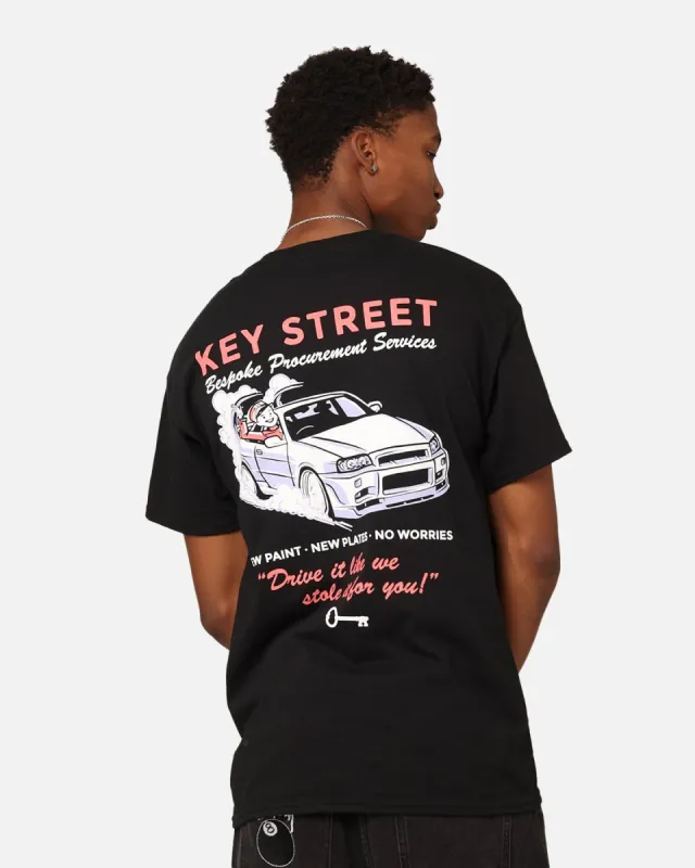 Key Street Bespoke T-Shirt Black sold by Culture Kings
