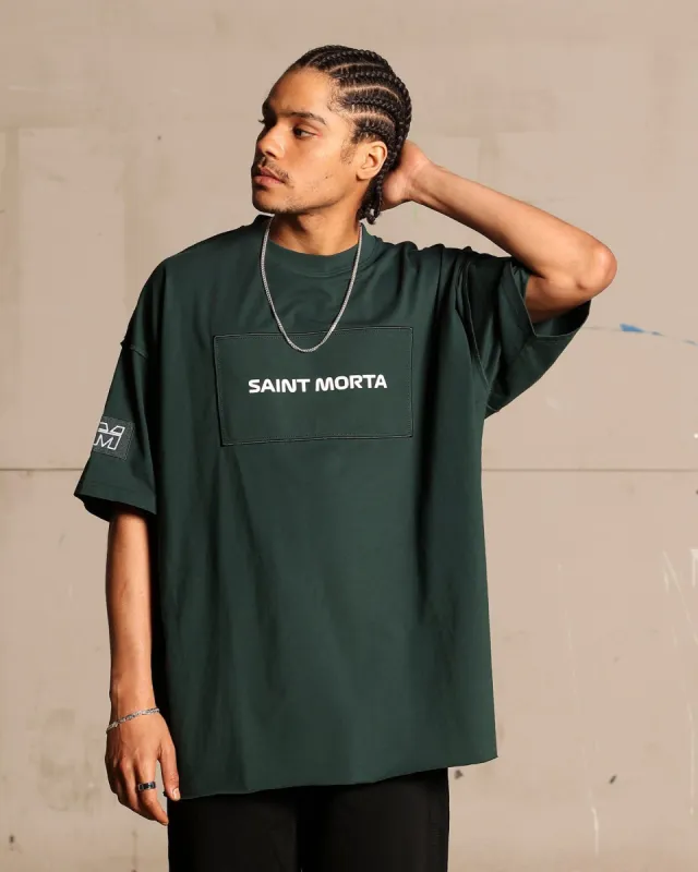 Saint Morta Moto Boxy T-Shirt Stadium Green sold by Culture Kings