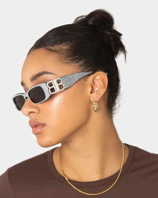 Balenciaga BB0096S-013 Balenciaga Dynasty Shiny Black/Smoke sold by Culture Kings