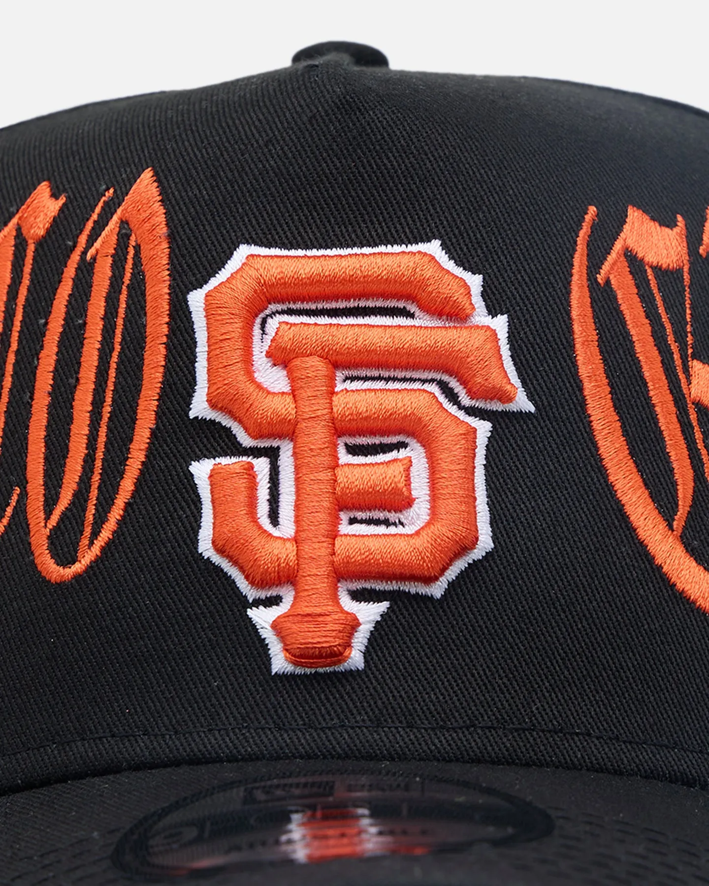 New Era San Francisco Giants 'Goth Script' 9FORTY A-Frame Snapback Orange/Black sold by Culture Kings product image thumbnail 5