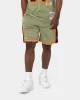 Mitchell & Ness Los Angeles Lakers Flight Swingman Shorts Olive sold by Culture Kings