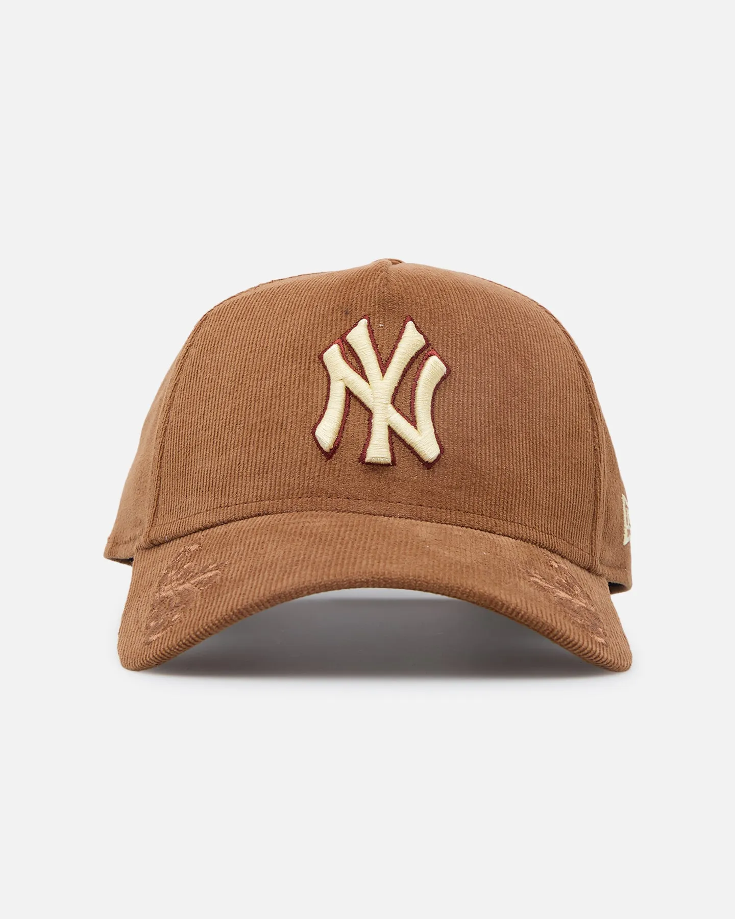 New Era New York Yankees 'Ornamental Corduroy' 9FORTY A-Frame Snapback Tan sold by Culture Kings