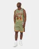 Mitchell & Ness Los Angeles Lakers Flight Swingman Shorts Olive sold by Culture Kings