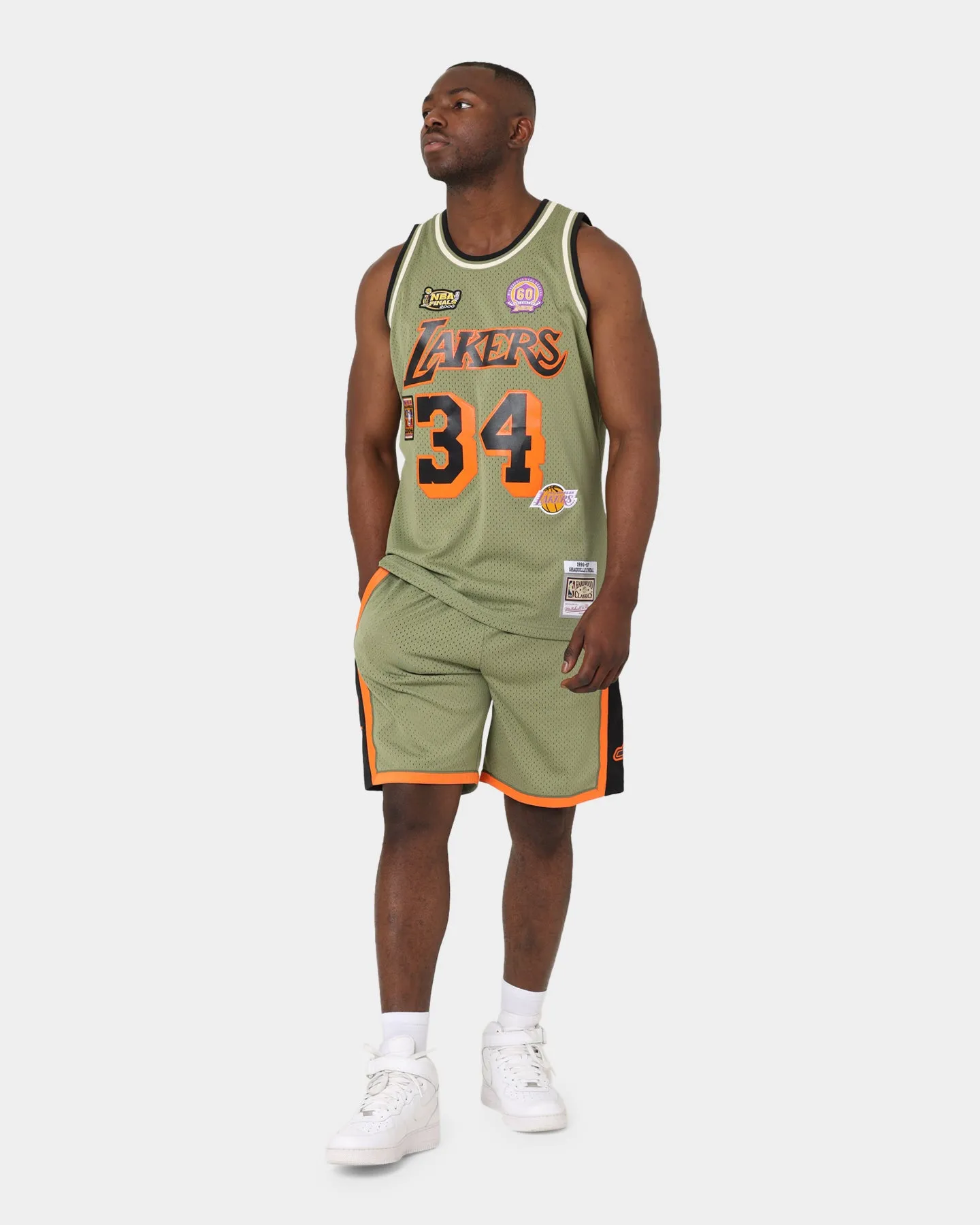Mitchell & Ness Los Angeles Lakers Flight Swingman Shorts Olive sold by Culture Kings product image thumbnail 2