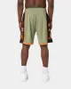 Mitchell & Ness Los Angeles Lakers Flight Swingman Shorts Olive sold by Culture Kings