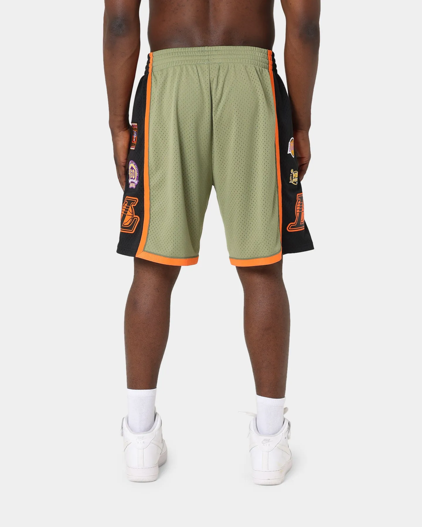 Mitchell & Ness Los Angeles Lakers Flight Swingman Shorts Olive sold by Culture Kings product image thumbnail 4