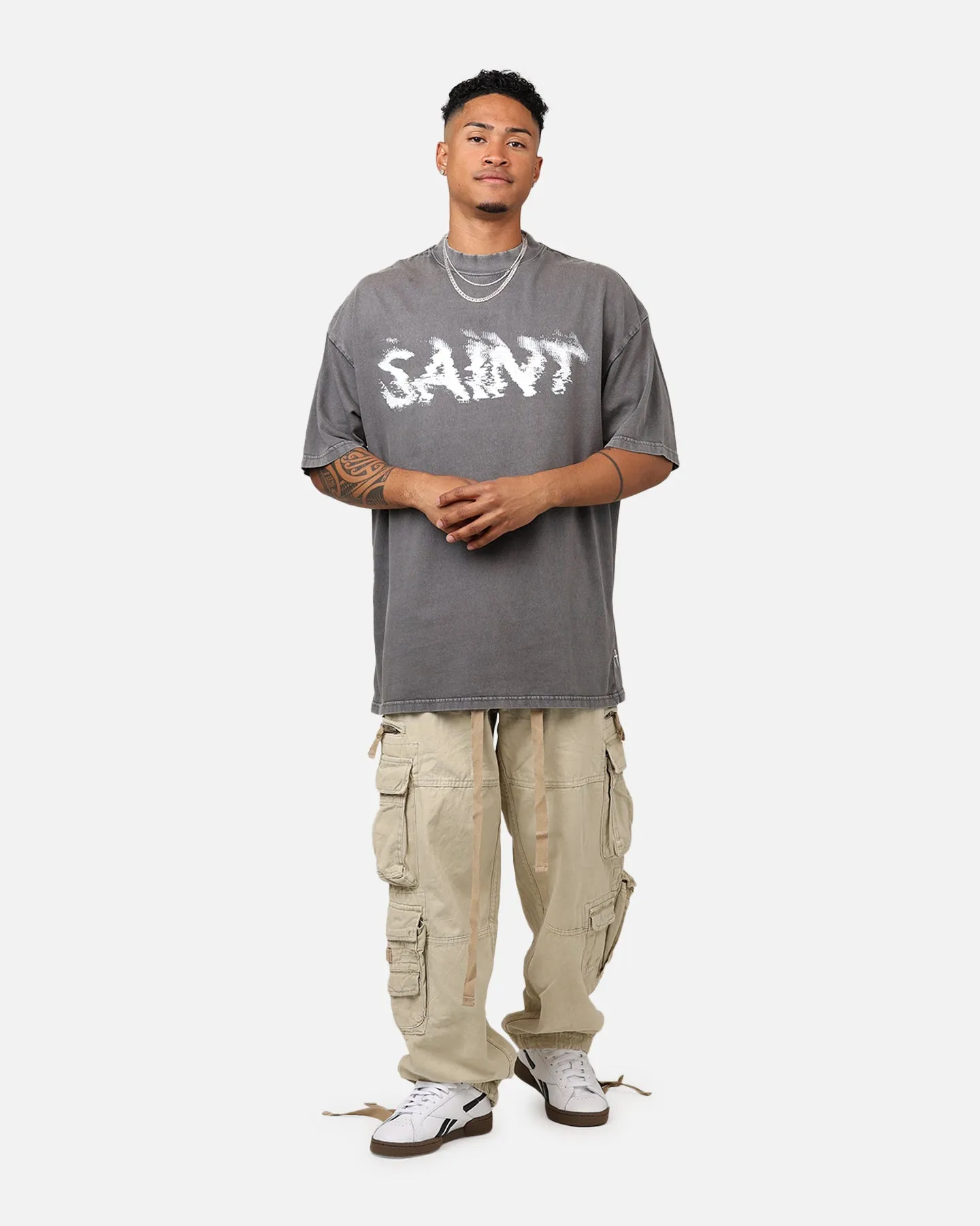 Saint Morta System Overload T-Shirt Washed Charcoal sold by Culture Kings product image thumbnail 3
