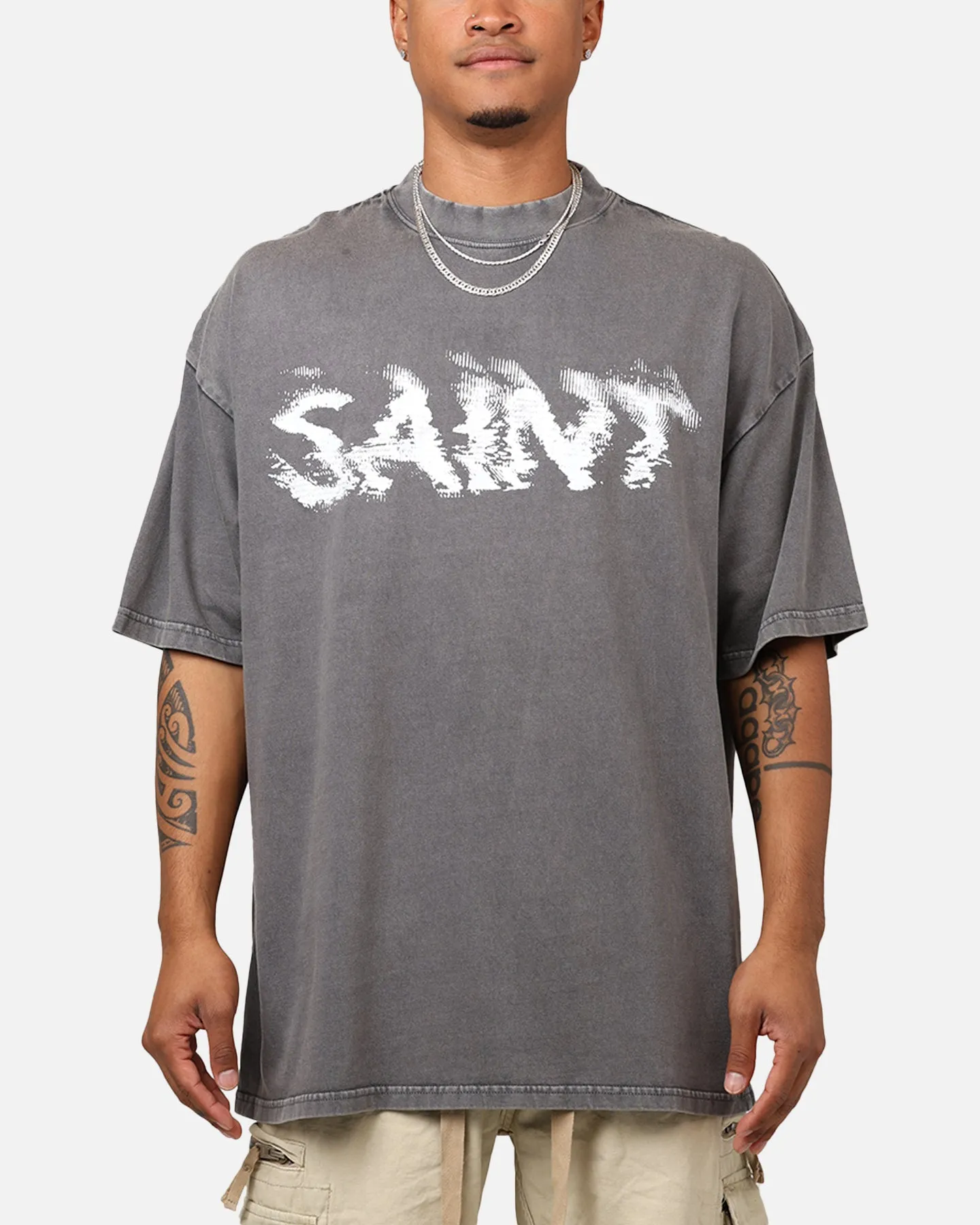 Saint Morta System Overload T-Shirt Washed Charcoal sold by Culture Kings