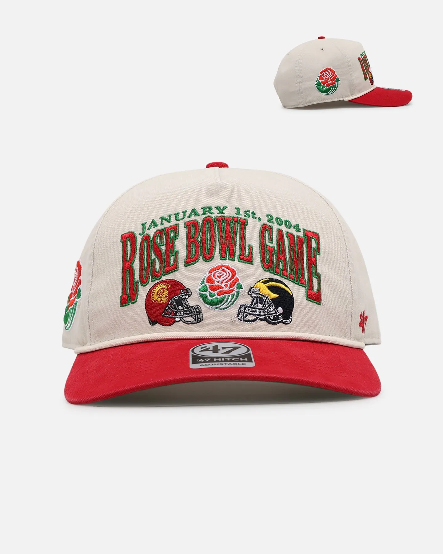 47 Brand Michigan Wolverine vs. USC Trojans 'Vintage Bowl Game' 2004 Rose Bowl Snapback Tan/Black sold by Culture Kings