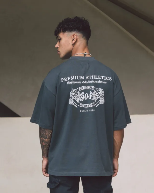 404 Premium Athletics Vintage T-Shirt Charcoal sold by Culture Kings
