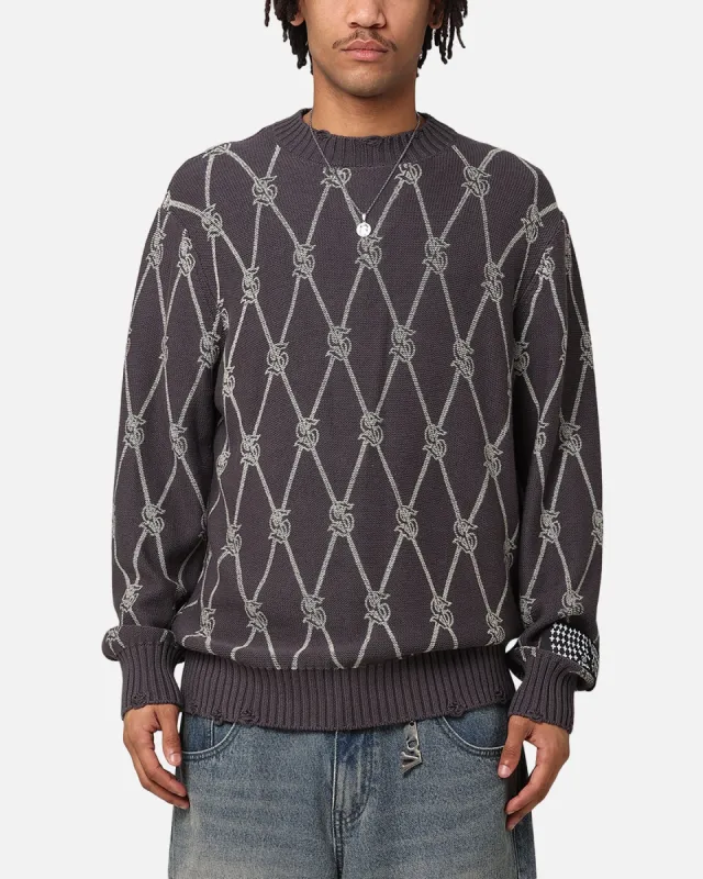 Ksubi Diamond Dollar Knit Crewneck Grey sold by Culture Kings