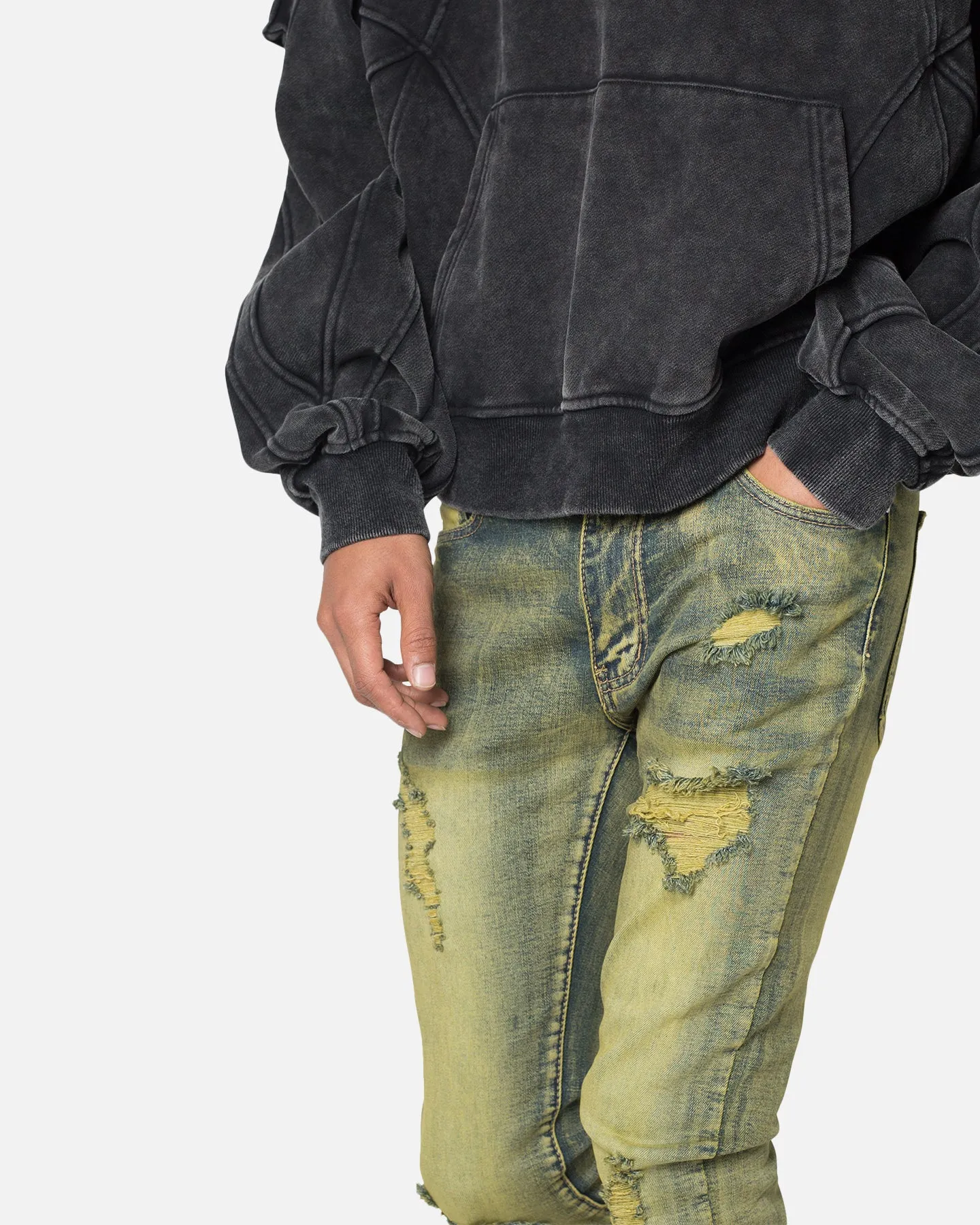 MNML X609 Algae Skinny Denim Jeans Green sold by Culture Kings product image thumbnail 5