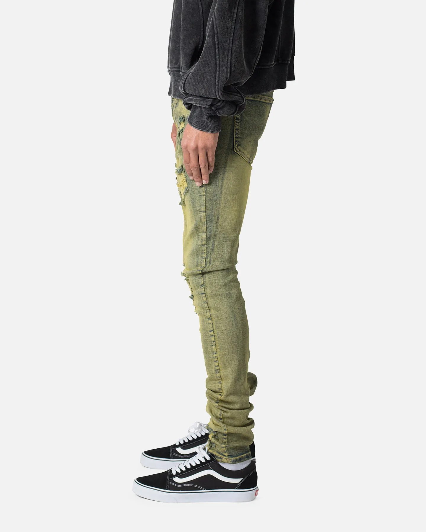 MNML X609 Algae Skinny Denim Jeans Green sold by Culture Kings product image thumbnail 3