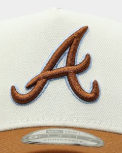 New Era Atlanta Braves 'Toasted Peanut' 2-Tone 9FORTY A-Frame Snapback White sold by Culture Kings