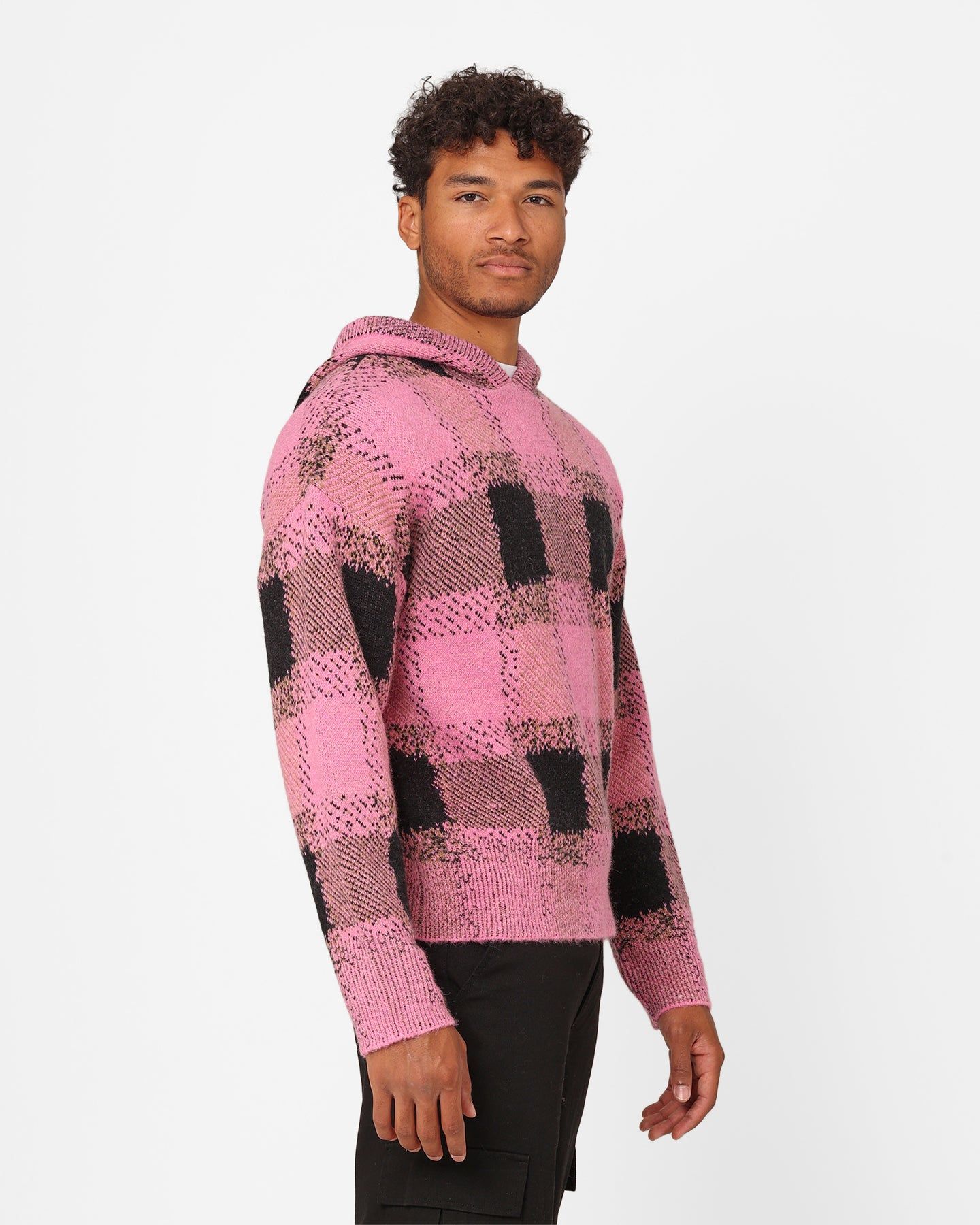 XXIII Dalas Plaid Hoodie Pink/Black sold by Culture Kings product image thumbnail 5