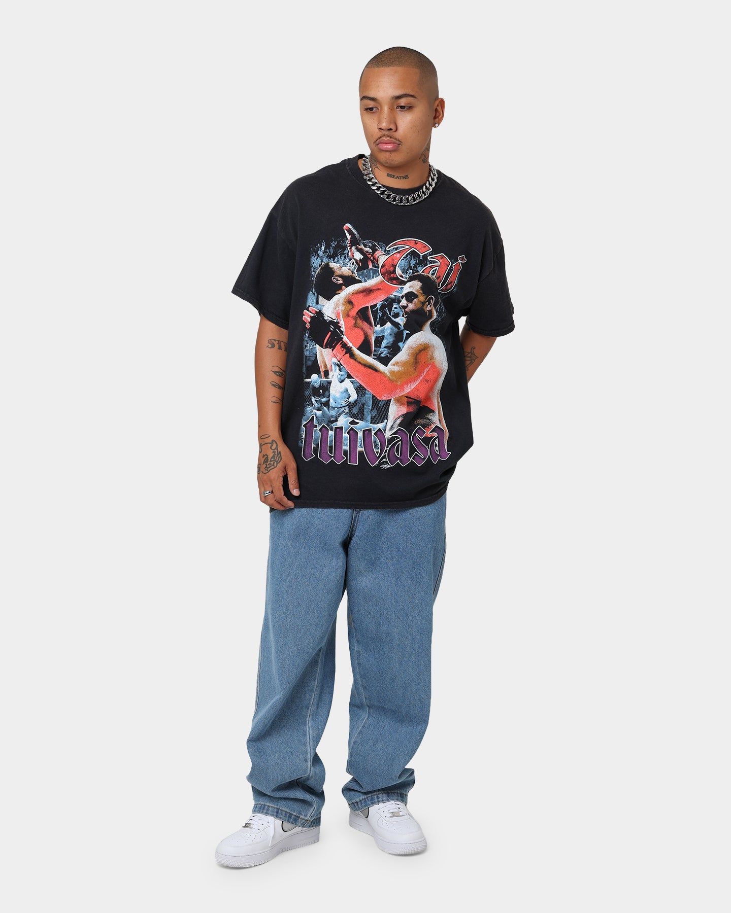 Goat Crew X Tai Tuivasa Bam Bam Vintage T-Shirt Washed Black sold by Culture Kings product image thumbnail 2