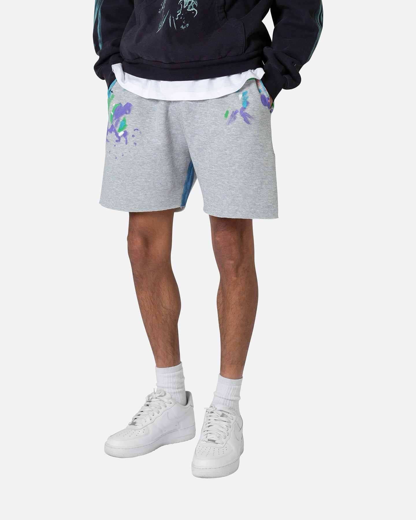 MNML Contrast Paneled Sweatshorts Grey sold by Culture Kings product image thumbnail 5