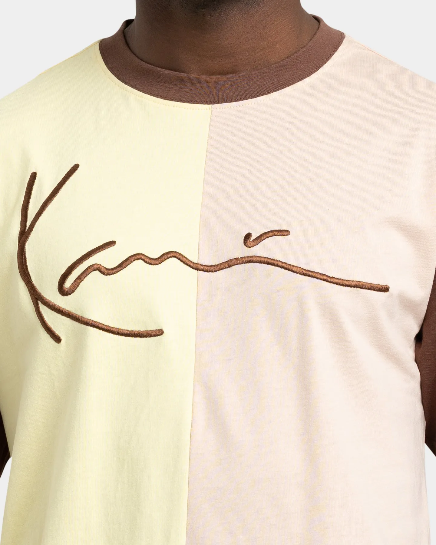 Karl Kani Men's Signature Block T-Shirt Light Yellow sold by Culture Kings product image thumbnail 3
