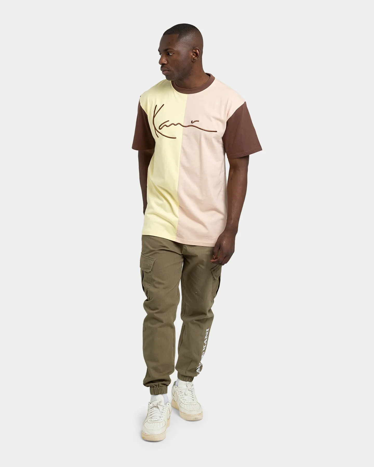 Karl Kani Men's Signature Block T-Shirt Light Yellow sold by Culture Kings product image thumbnail 2