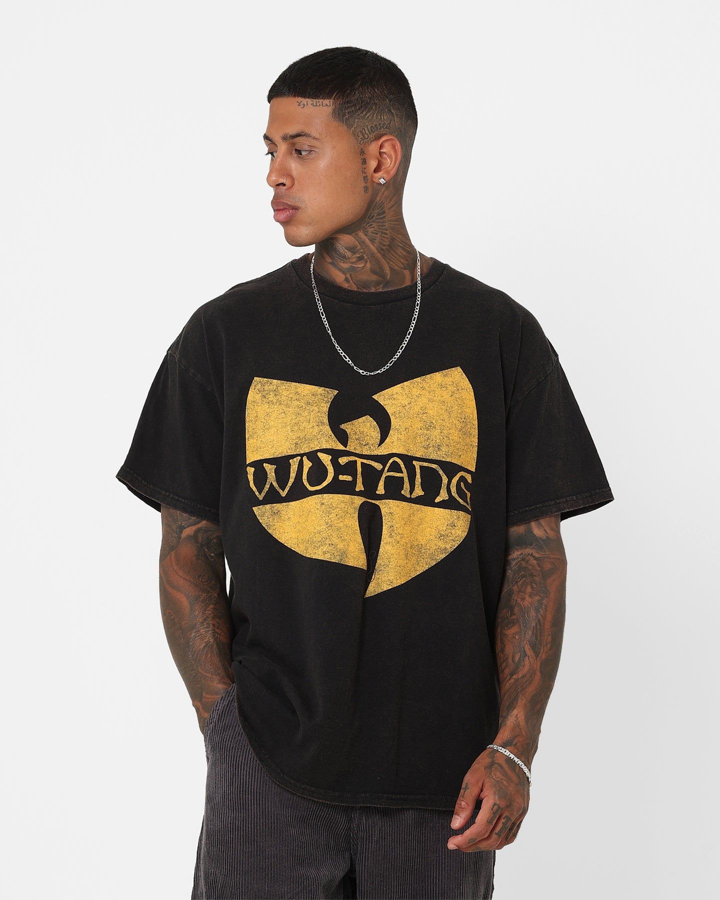 Wu Tang Brand Limited Logo Wings T-Shirt Black Wash sold by Culture Kings