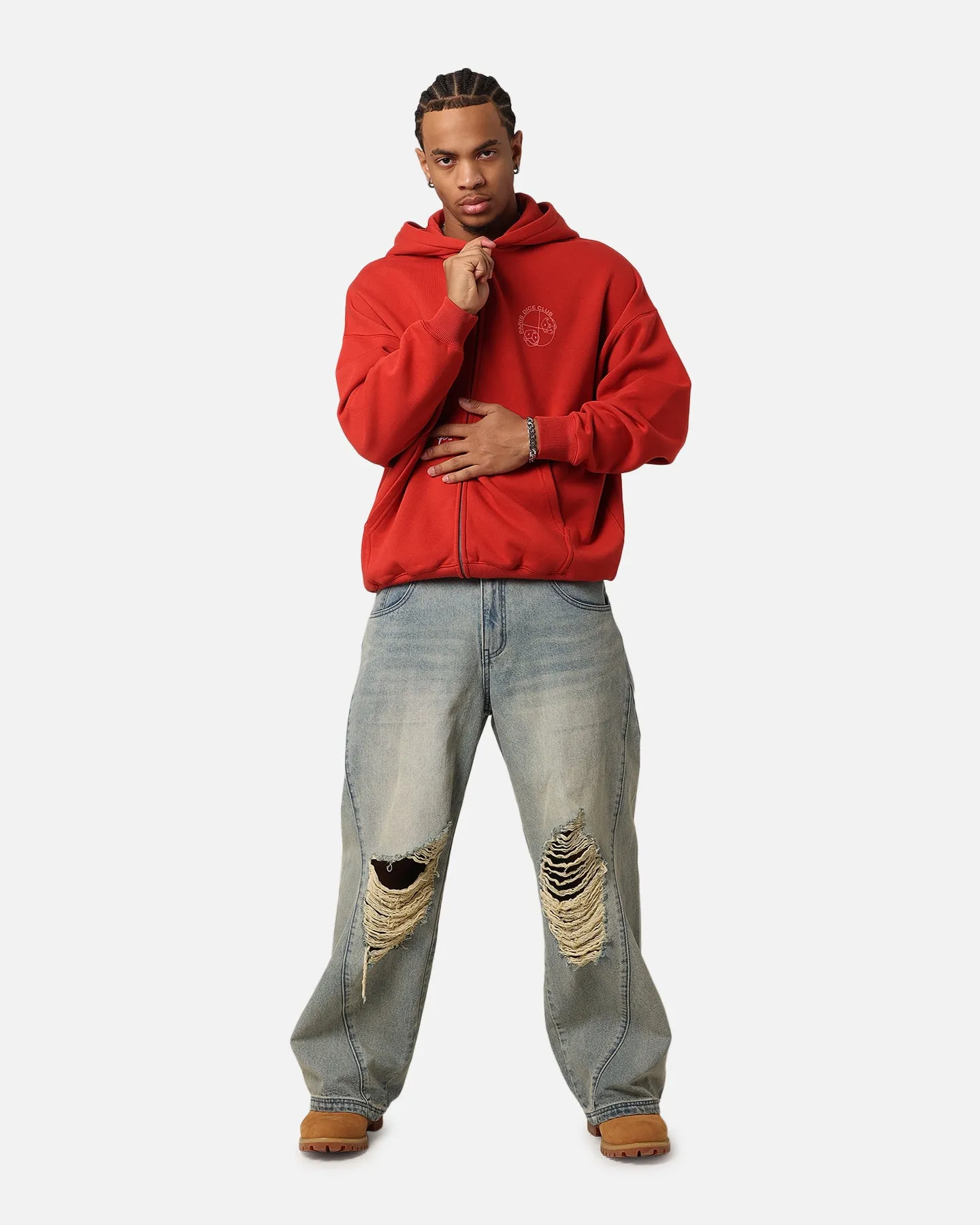 Carre Shoot Out Full Zip Hoodie Red sold by Culture Kings product image thumbnail 4