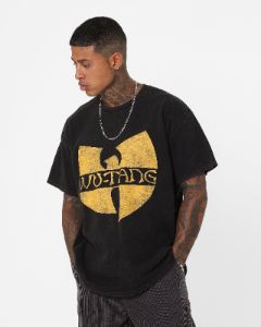 Wu Tang Brand Limited Logo Wings T-Shirt Black Wash sold by Culture Kings