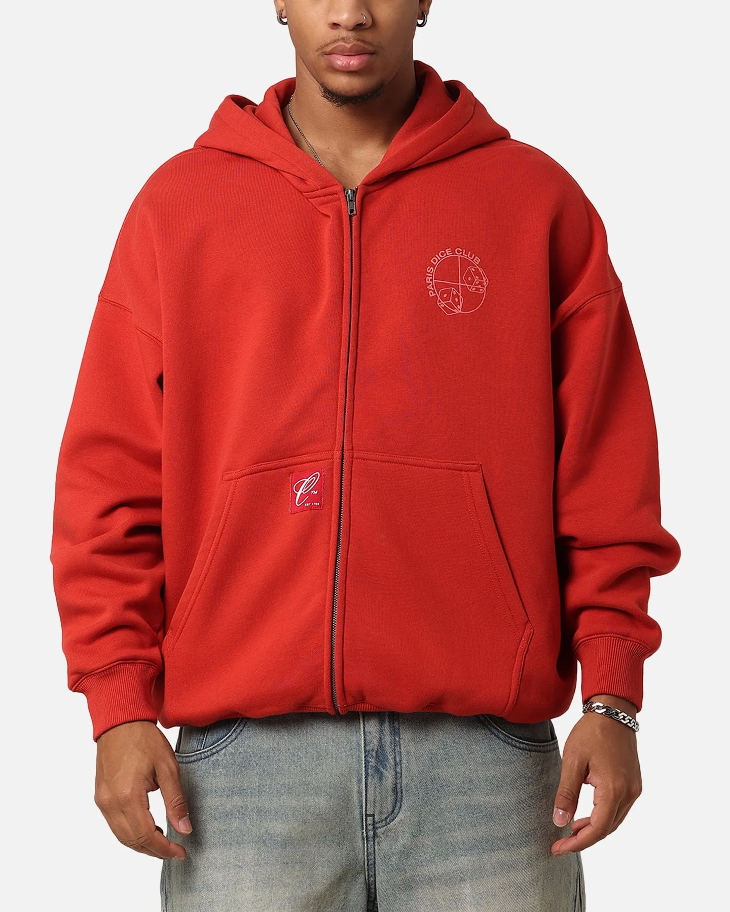 Carre Shoot Out Full Zip Hoodie Red sold by Culture Kings product image thumbnail 2