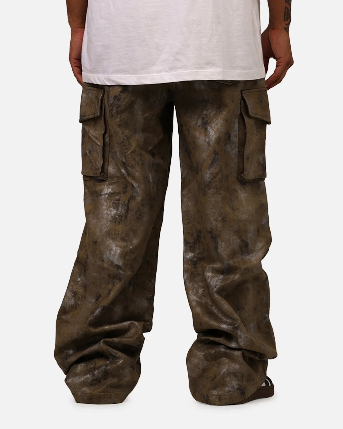 MNML Baggy Dual Sueded Cargo Pants Olive sold by Culture Kings product image thumbnail 5