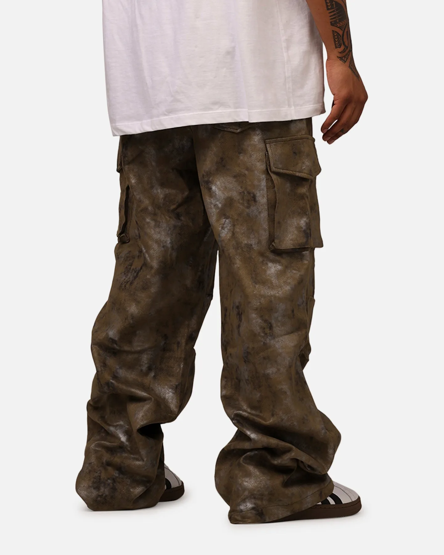MNML Baggy Dual Sueded Cargo Pants Olive sold by Culture Kings product image thumbnail 3