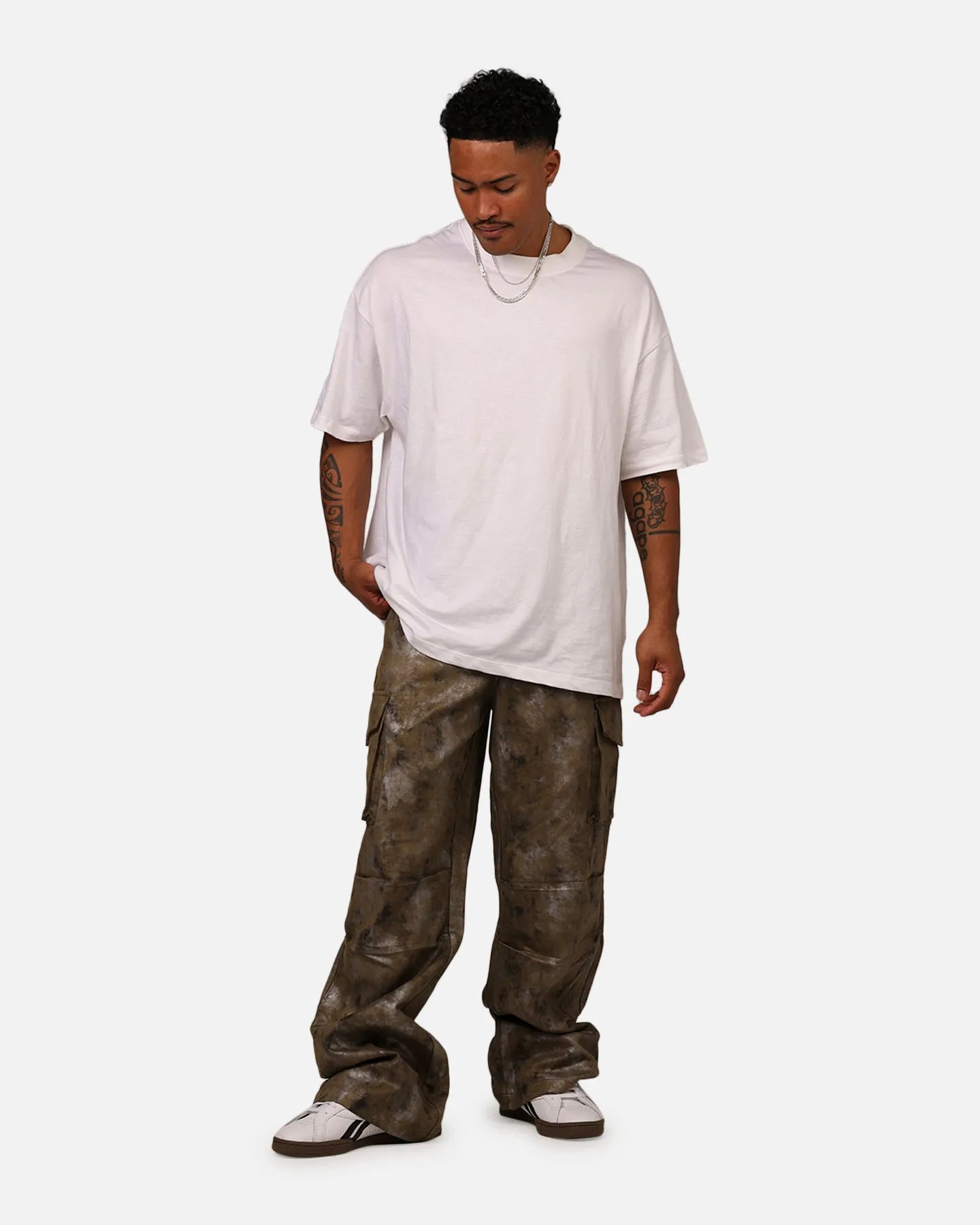 MNML Baggy Dual Sueded Cargo Pants Olive sold by Culture Kings product image thumbnail 2