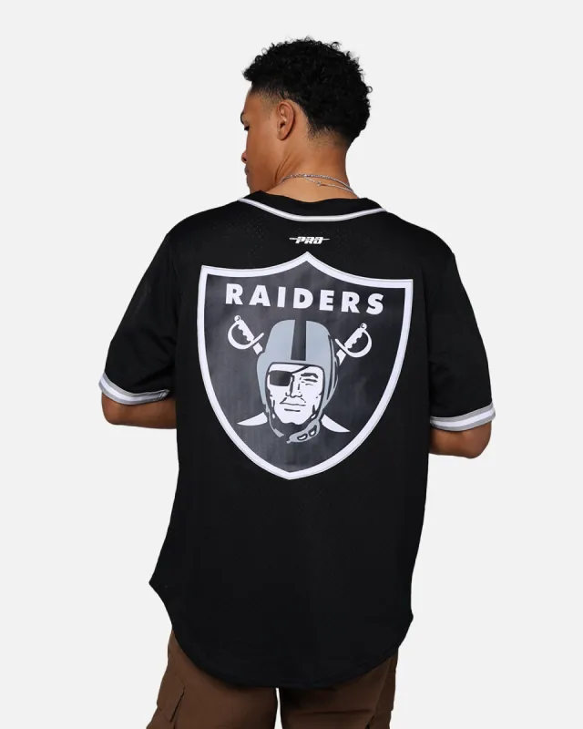 Pro Standard Las Vegas Raiders Mesh Button Up Jersey Black/Grey sold by Culture Kings