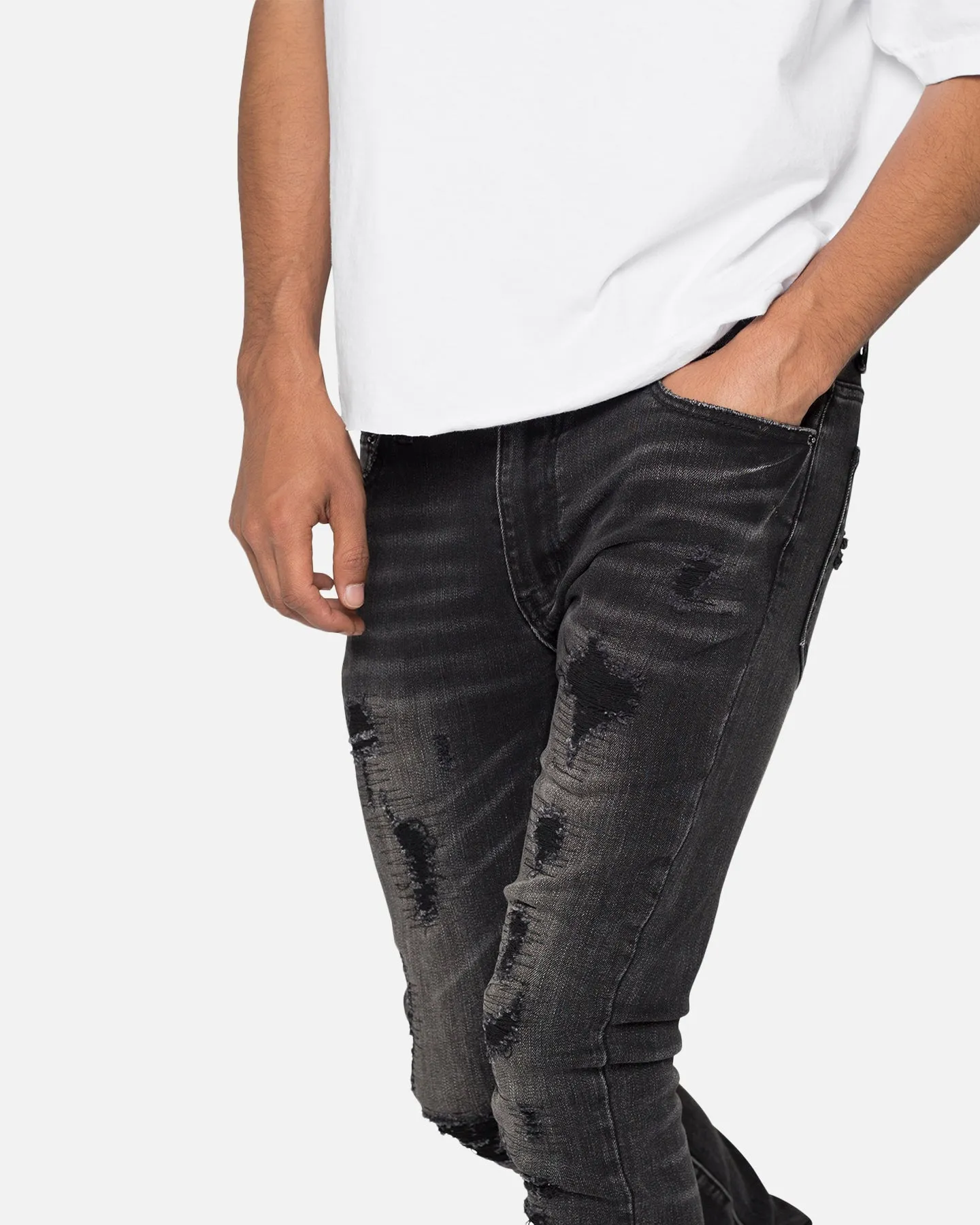 MNML X565 Skinny Denim Jeans Black sold by Culture Kings product image thumbnail 5