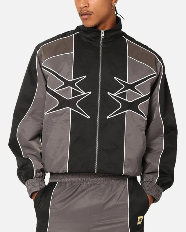 Loiter Paradise Track Jacket Black/Grey sold by Culture Kings
