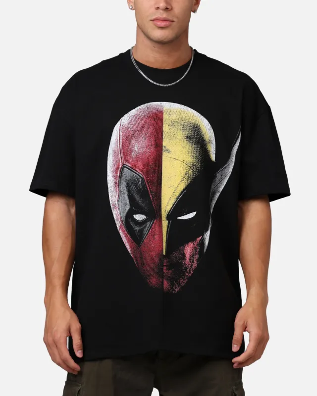 Goat Crew Marvel Deadpool and Wolverine Heavyweight T-Shirt Black sold by Culture Kings