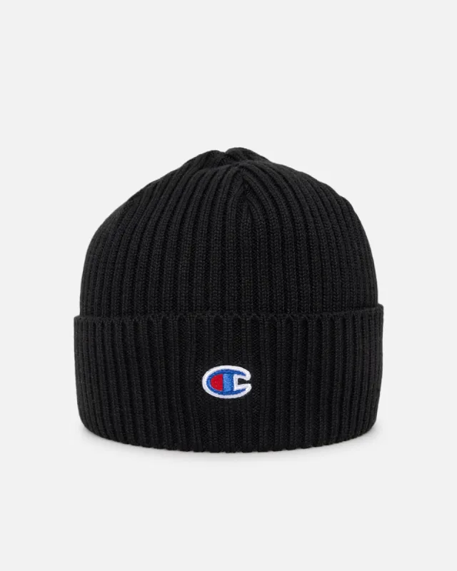 Champion Lifestyle Small C Beanie Black sold by Culture Kings