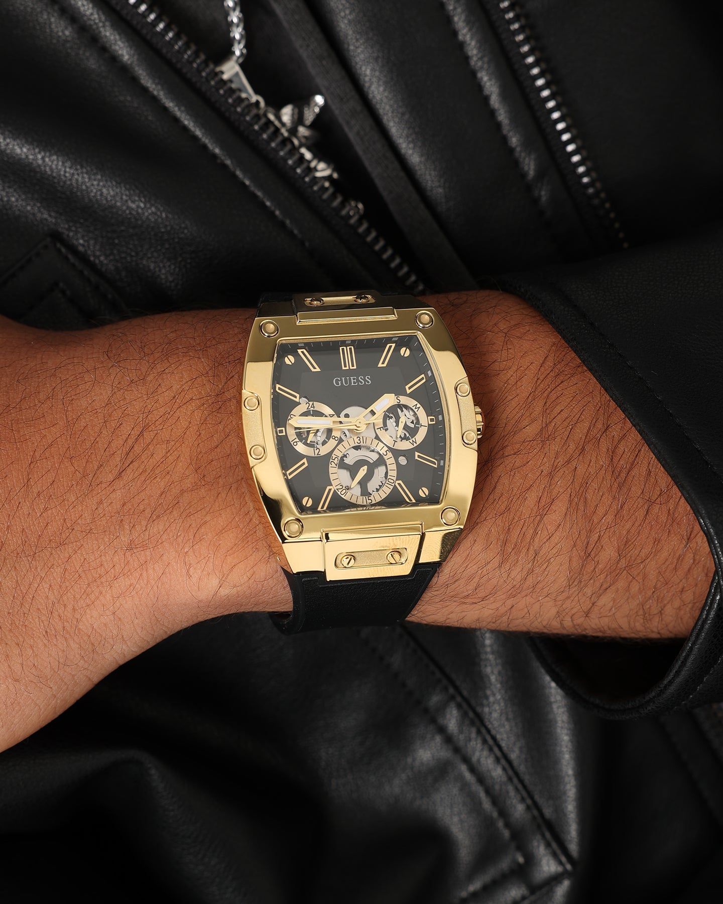 Guess Mainline Phoenix Watch Black/Gold sold by Culture Kings