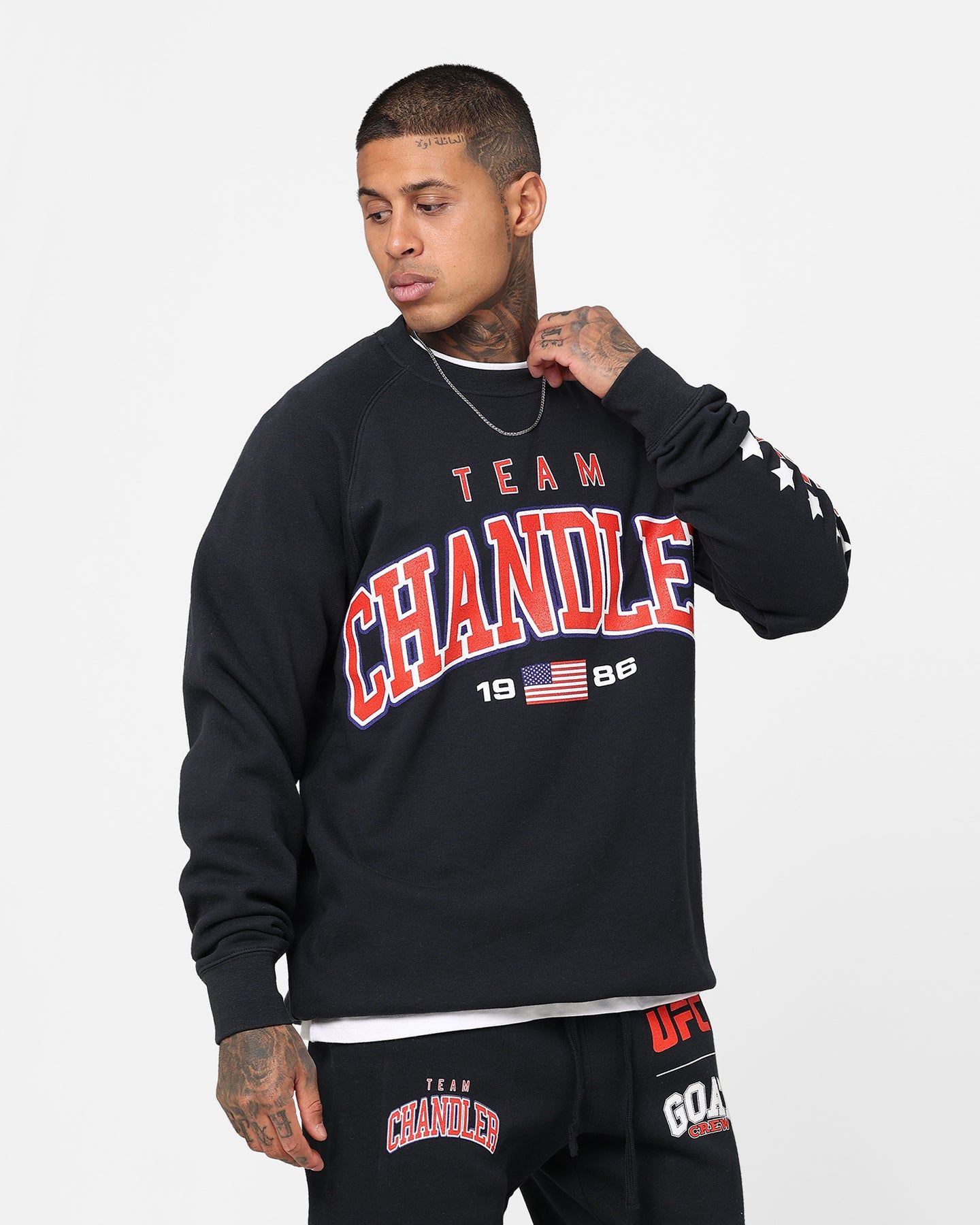 UFC By Goat Crew Michael Chandler Team Chandler Crewneck Navy sold by Culture Kings