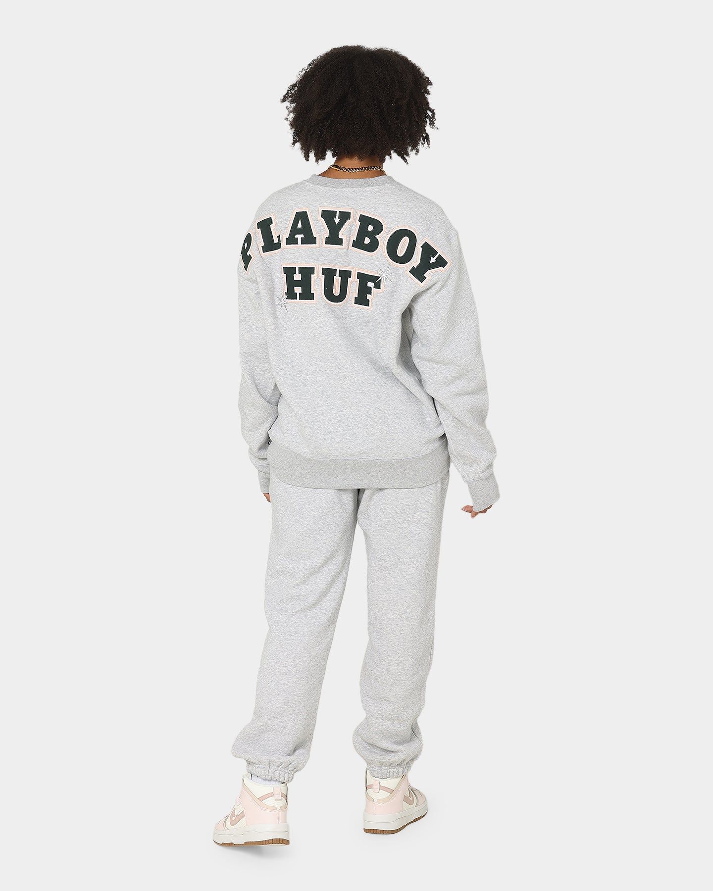 HUF X Playboy Rabbit Head Crew Grey Heather sold by Culture Kings product image thumbnail 7