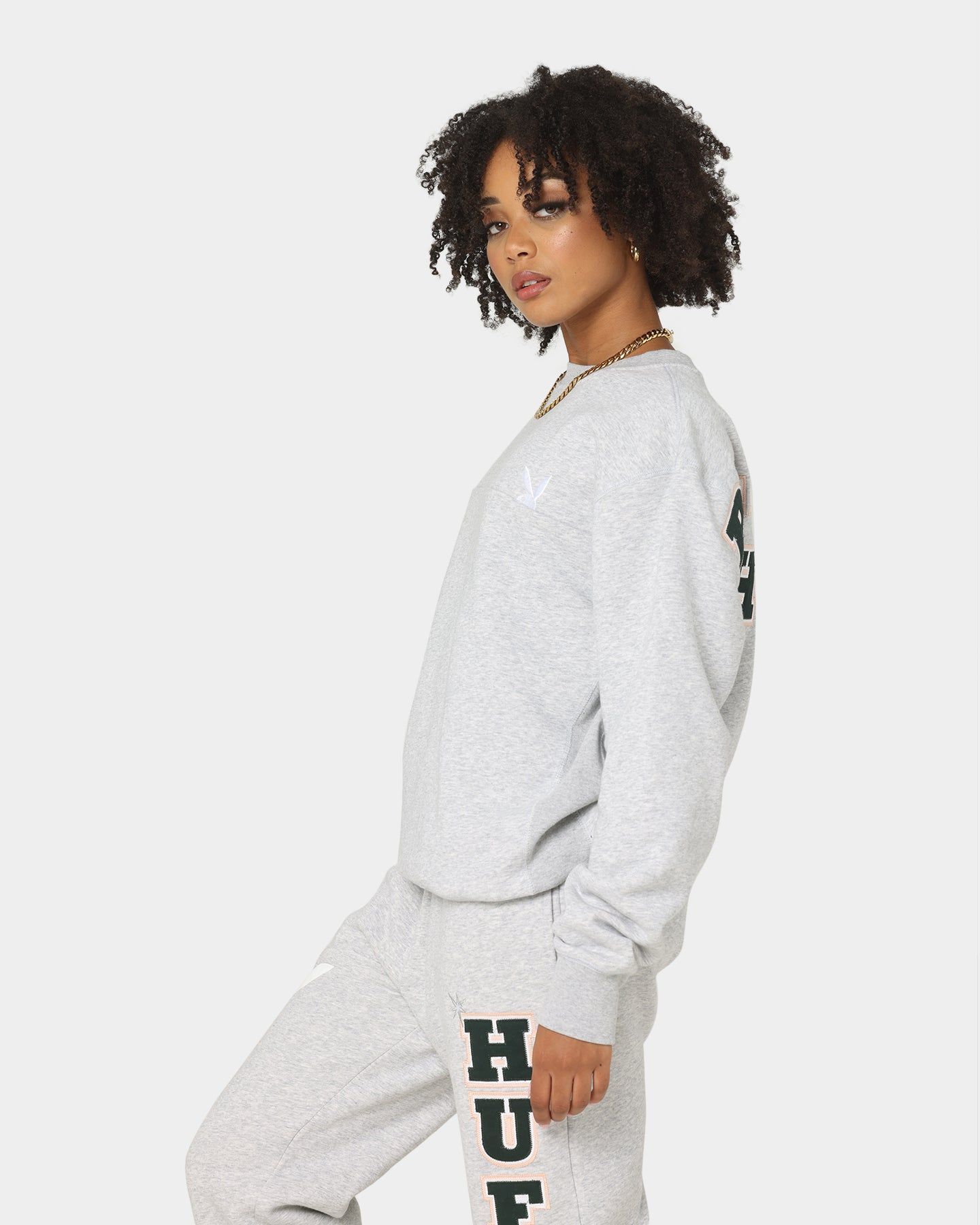 HUF X Playboy Rabbit Head Crew Grey Heather sold by Culture Kings product image thumbnail 6