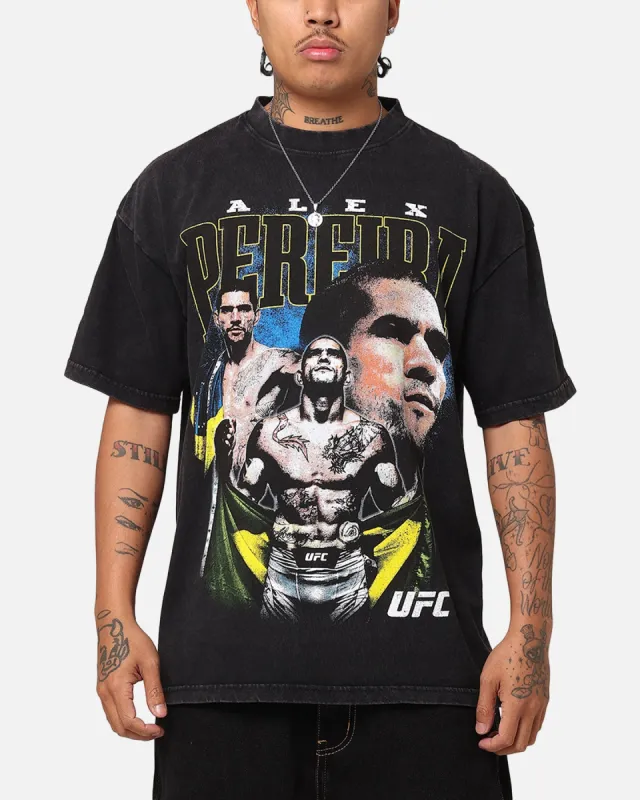 UFC By Culture Kings Alex Pereira Vintage T-Shirt Black Acidwash sold by Culture Kings