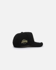 New Era Los Angeles Lakers 'NBA Gold Links' 9FORTY A-Frame Snapback Black/Gold sold by Culture Kings