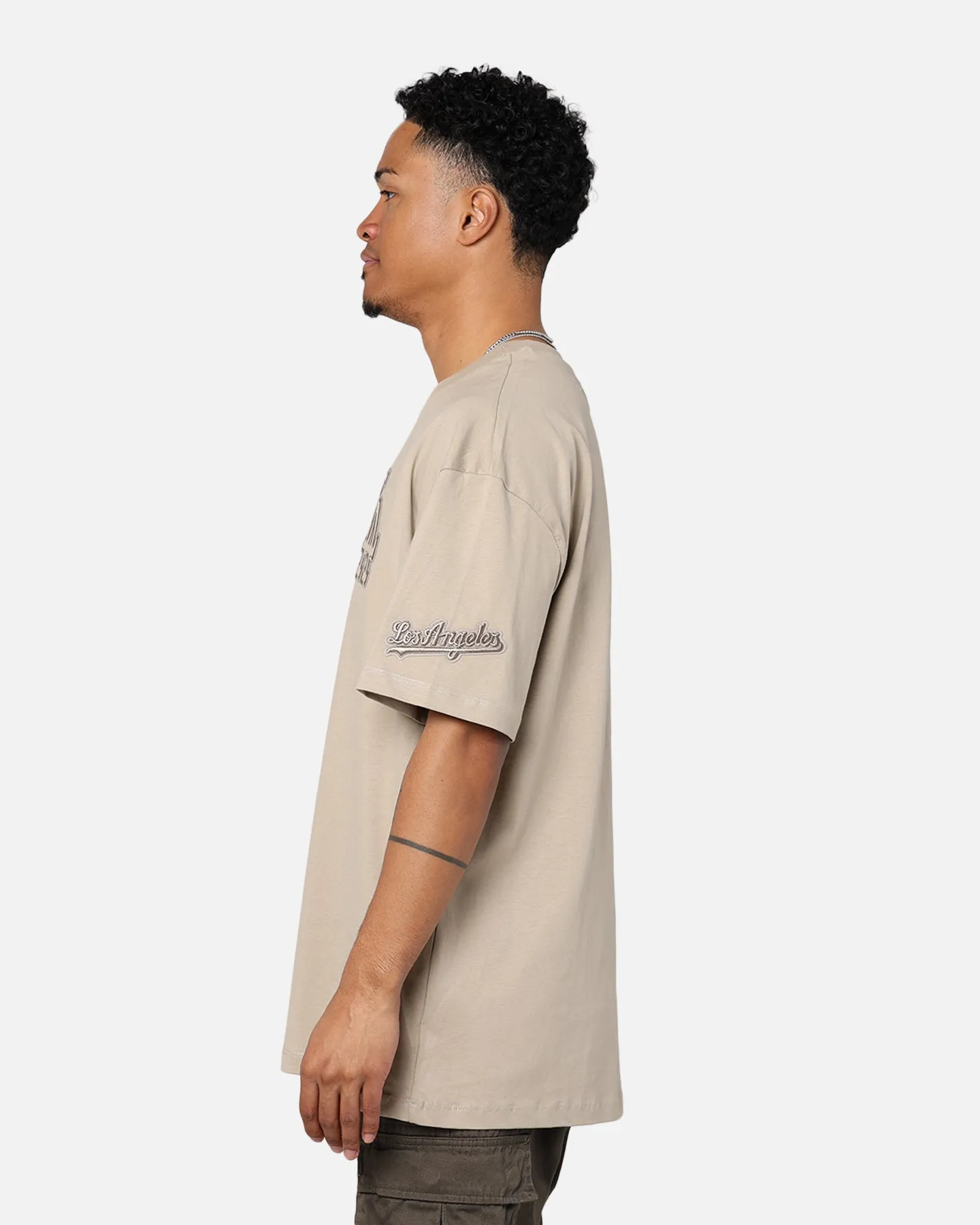 Pro Standard Los Angeles Dodgers Drop Shoulder T-Shirt Taupe sold by Culture Kings product image thumbnail 5