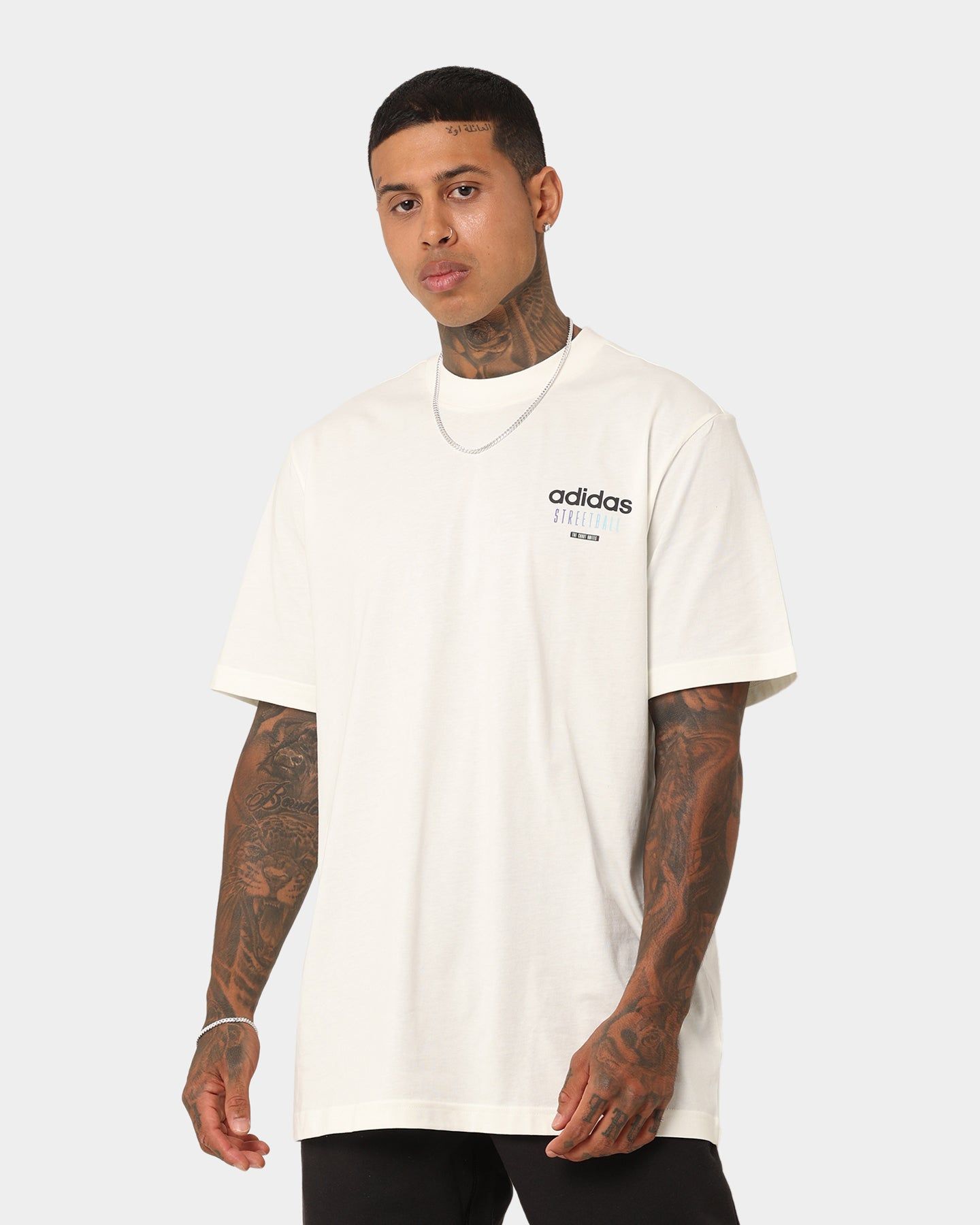 Adidas Streetball Graphics T-Shirt Off White sold by Culture Kings product image thumbnail 2