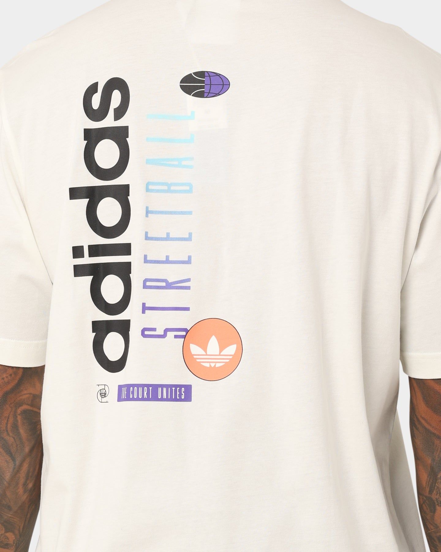Adidas Streetball Graphics T-Shirt Off White sold by Culture Kings product image thumbnail 5