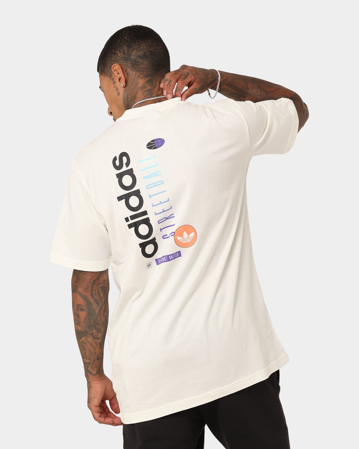 Adidas Streetball Graphics T-Shirt Off White sold by Culture Kings